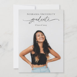 Anúncio de graduação com foto