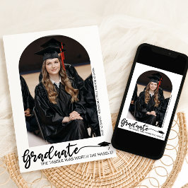 Anúncio de Graduação com Foto Arqueada Moderna
