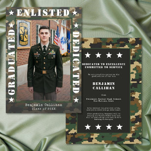 Anúncio de Graduação com Foto Camuflada de Alistam