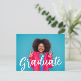 Anúncio de Graduação com Foto de Roteiro Moderno