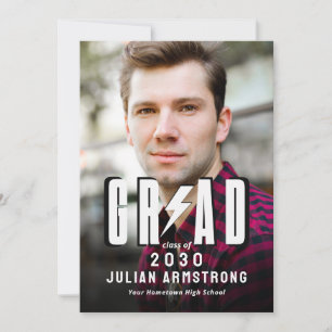 Anúncio de Graduação com Foto Moderna & Festa de G