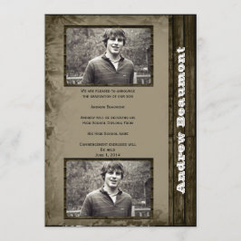 Anúncio de Graduação com Foto Rústica Country