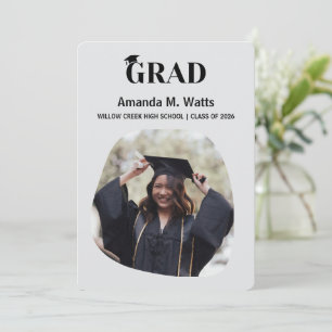 Anúncio de Graduação com Foto Simples Moderna