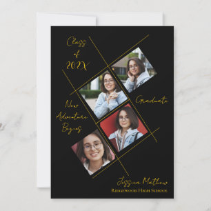 Anúncio de Graduação com Múltiplas Fotos da Turma 