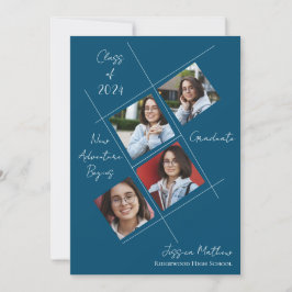 Anúncio de Graduação com Múltiplas Fotos da Turma 