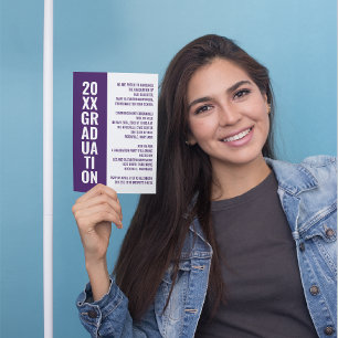 Anúncio de graduação/Convite de festas [Roxo]
