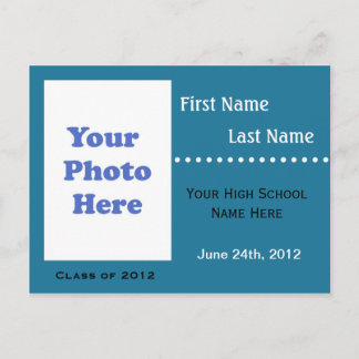 Anúncio de graduação/convite do segundo grau