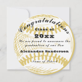 Anúncio de Graduação da Classe de Baseball School