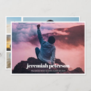 Anúncio de Graduação da Colagem de Fotos 2024