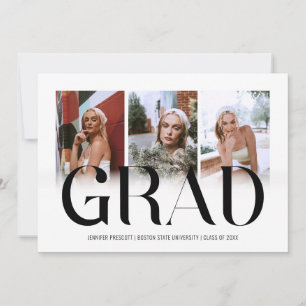 Anúncio de Graduação da Colagem de Fotos Modern
