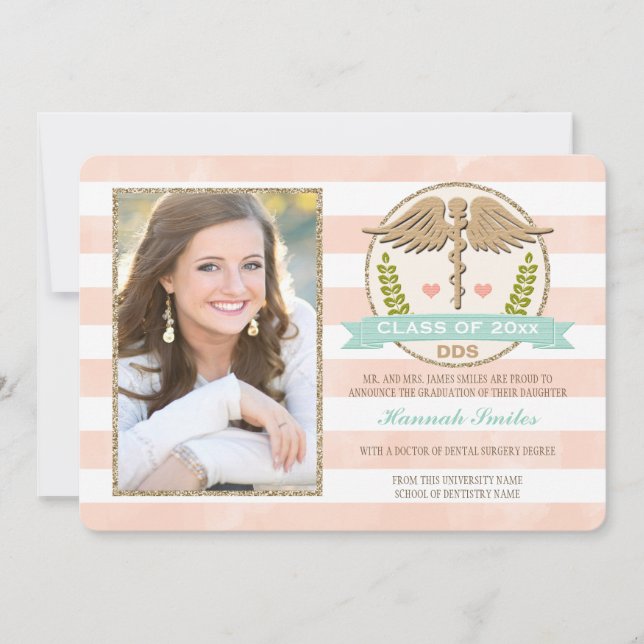 Anúncio de Graduação da Escola Dental Coral Aqua (Frente)