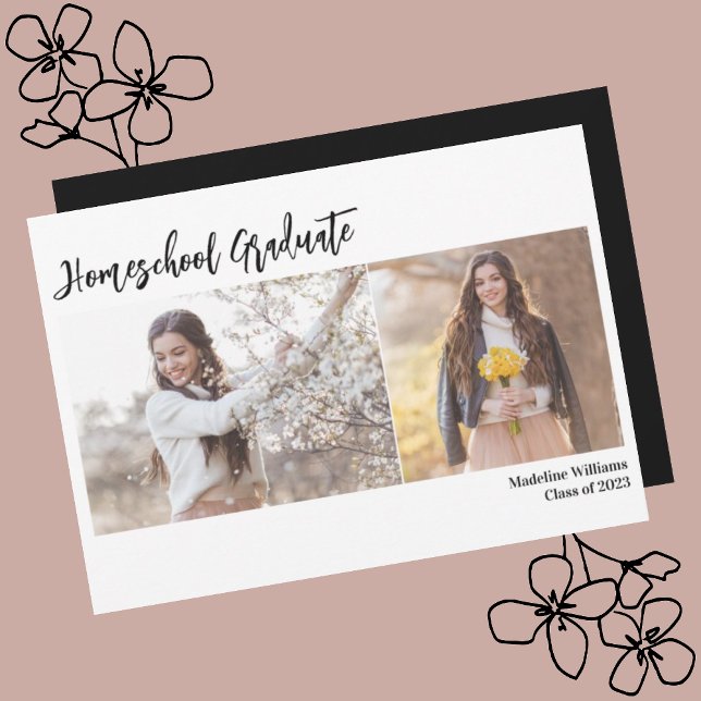 Anúncio de Graduação da Foto Homeschool (Criador carregado)