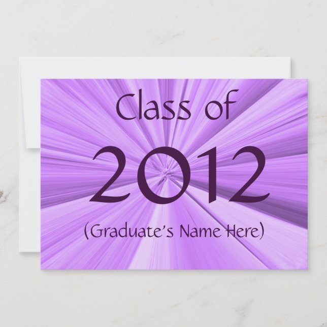 Anúncio de graduação de 2012 (Frente)