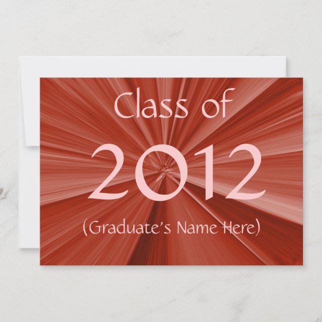Anúncio de graduação de 2012 (Frente)