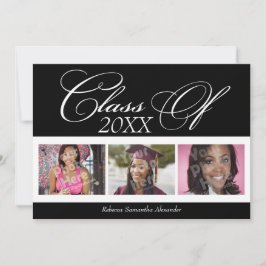 Anúncio de Graduação de 3 Fotografias com Delícia 