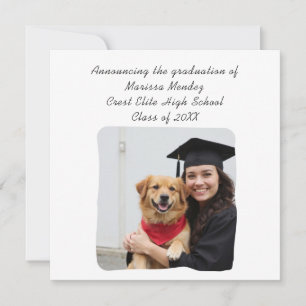Anúncio de Graduação de Adição de Foto Personaliza