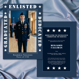 Anúncio de Graduação de Alistamento Militar Azul F