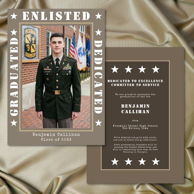 Anúncio de Graduação de Alistamento Militar Foto B (Criador carregado)