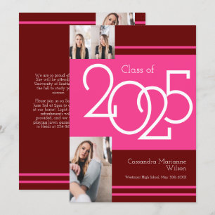 Anúncio de Graduação de Cores na Escola Maroon 