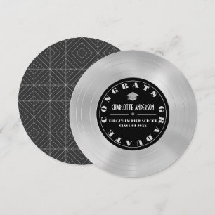 Anúncio de graduação de disco/vinil de platina