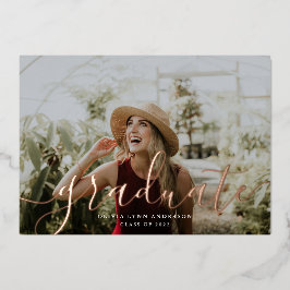 Anúncio de Graduação de Folha de Script Simples