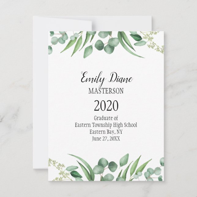 Anúncio de Graduação de Foto Botânica (Frente)