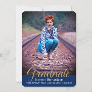 Anúncio de Graduação de Foto com Sobreposição de G