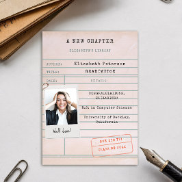 Anúncio de Graduação de Foto da Biblioteca de Livr