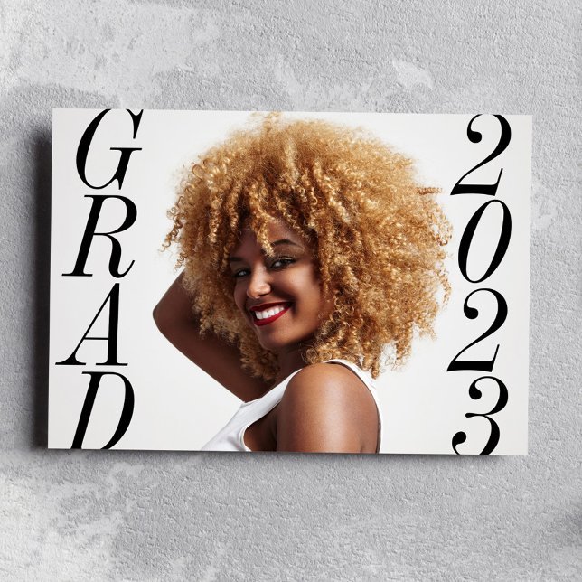 Anúncio de Graduação de Foto da Classe Moderna de  (Modern Class of 2024 Photo Graduation Announcement)