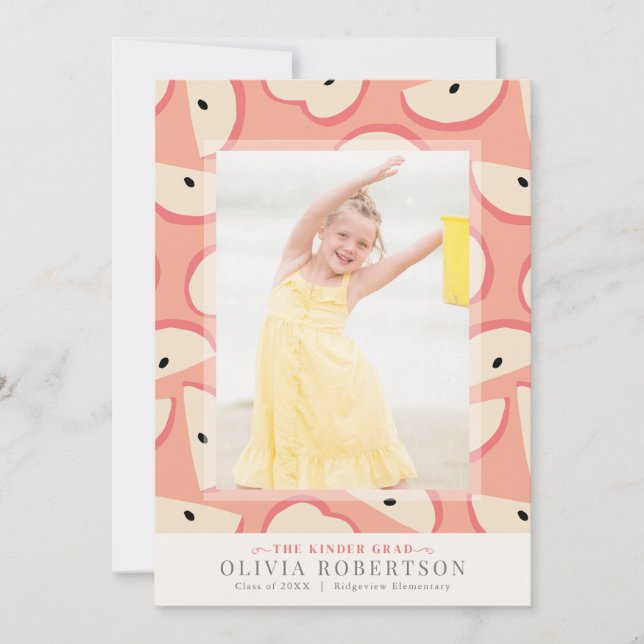 Anúncio de Graduação de Foto da Rapariga da Apple  (Frente)