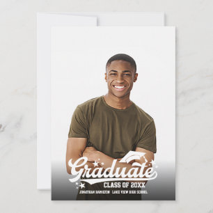 Anúncio de Graduação de Foto do Ensino Médio