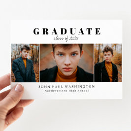 Anúncio de Graduação de Foto do Formando 3