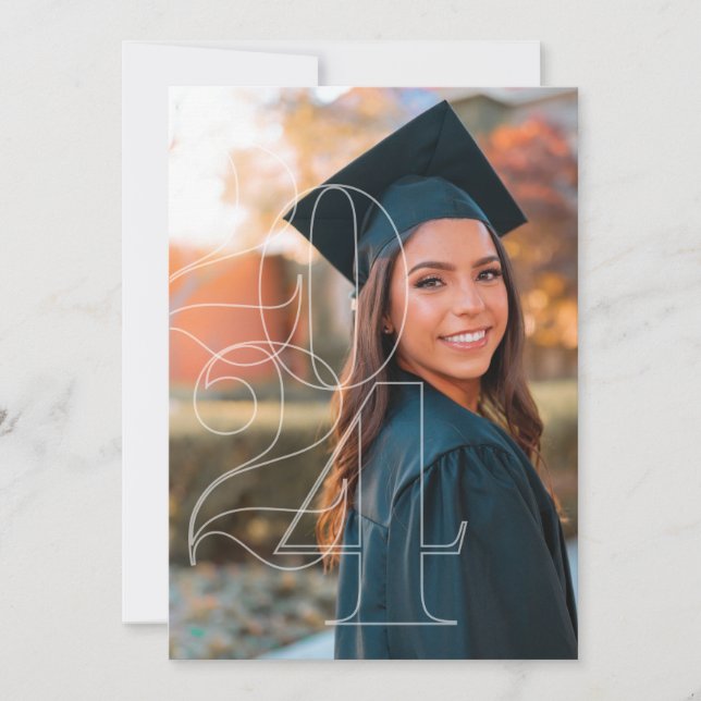 Anúncio de Graduação de Foto do Mais velho 2024 (Frente)