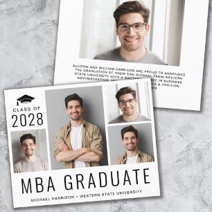 Anúncio de Graduação de Foto do MBA de Orçamento