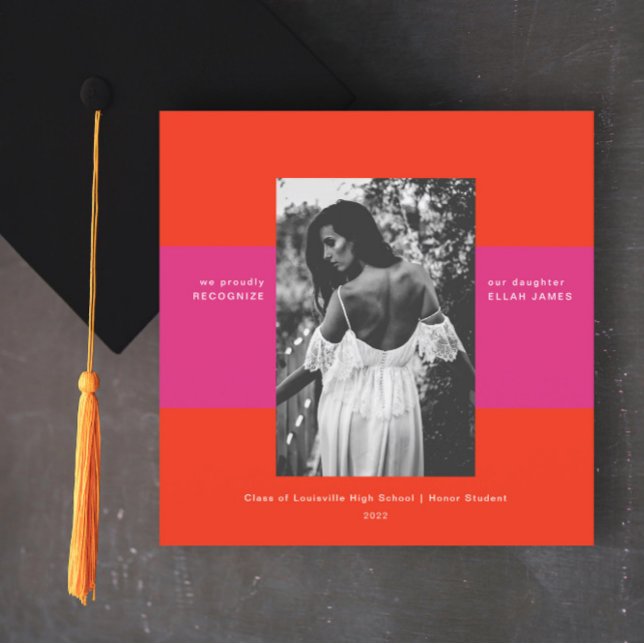 Anúncio de graduação de foto do Mod Blocks Simples (Criador carregado)