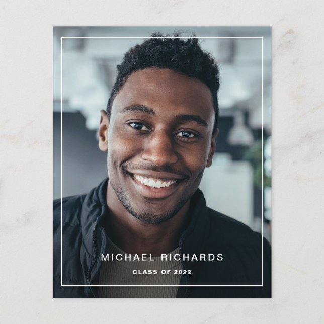 Anúncio de Graduação de Foto do ORÇAMENTO de Quadr (Frente)