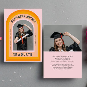 Anúncio de Graduação de Foto em Arco Arco Arco Arc