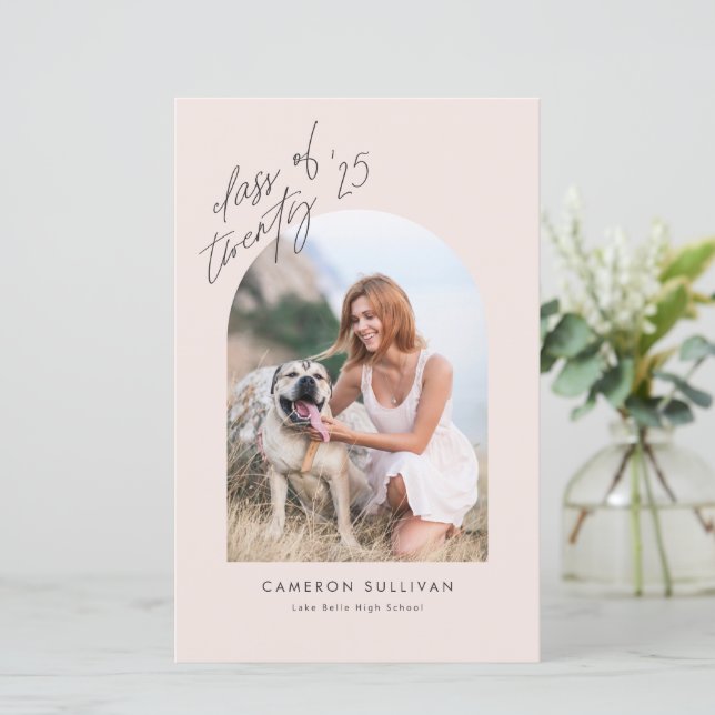 Anúncio de Graduação de Foto em Arco Esmagador 202 (Em pé/Frente)