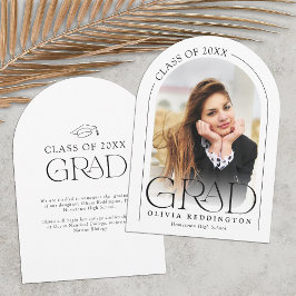 Anúncio de Graduação de Foto em Arco Mínimo Modern