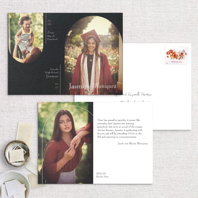 Anúncio de Graduação de Foto em Arco Negro (Criador carregado)