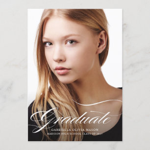 Anúncio de Graduação de Foto em Elegância Moderna