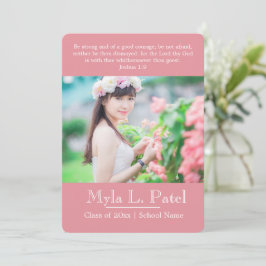 Anúncio de Graduação de Foto em Escritura Cristã/