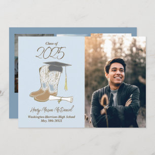 Anúncio de Graduação de Foto em País Cowboy