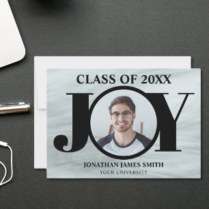 Anúncio de Graduação de Foto em Tipografia Moderna