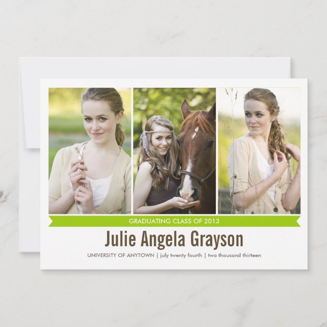 Anúncio de Graduação de Foto Genius 4 (Frente)