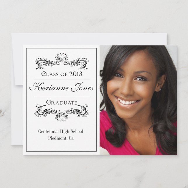 Anúncio de Graduação de Foto Moderna (Frente)