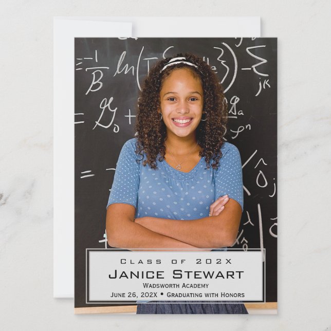 Anúncio de Graduação de Foto Simples (Frente)