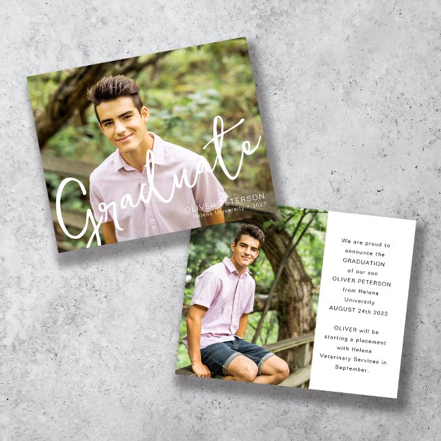 Anúncio de Graduação de Fotografia de Sobreposição (Criador carregado)