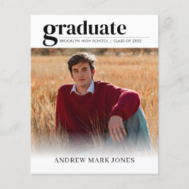 Anúncio de Graduação de Fotografia do Formando 2 E