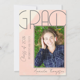 Anúncio de Graduação de Fotografias com Formando R